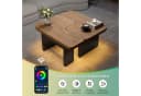 Yorbay Couchtisch 2er Set mit LED-Beleuchtung, Beistelltisch, 2 Schubladen, abgerundete Ecken, für Wohnzimmer, Schlafzimmer Bild 5