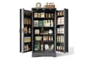 Yorbay Mehrzweckschrank mit LED-Beleuchtung & verstellbaren Regalen Bild 2