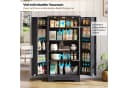 Yorbay Mehrzweckschrank mit LED-Beleuchtung & verstellbaren Regalen Bild 4