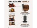 Yorbay Weinregal 5-Tier mit LED-Lichtern & Absturzsicherung Bild 3
