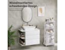 Yorbay Waschtischunterschrank Wandhängend Weiß 80 cm mit Soft Close Schubladen Bild 5