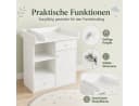 Yorbay Wickelkommode mit LED Licht und Stauraum Bild 3