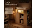 Yorbay Wickelkommode mit LED Licht und Stauraum Naturfarbe Bild 5