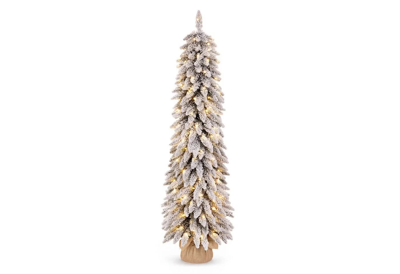 Yorbay Künstlicher Weihnachtsbaum Schlank mit LED-Beleuchtung - Bild 2