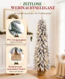 Yorbay Künstlicher Weihnachtsbaum Schlank mit LED-Beleuchtung Bild 4