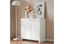 Yorbay Sideboard mit Bogenmuster Creme-Weiß Bild 5