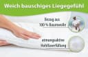 franknatur Bauchschläferkissen Bea - 100% Baumwolle, Weiches Flachkissen Bild 3