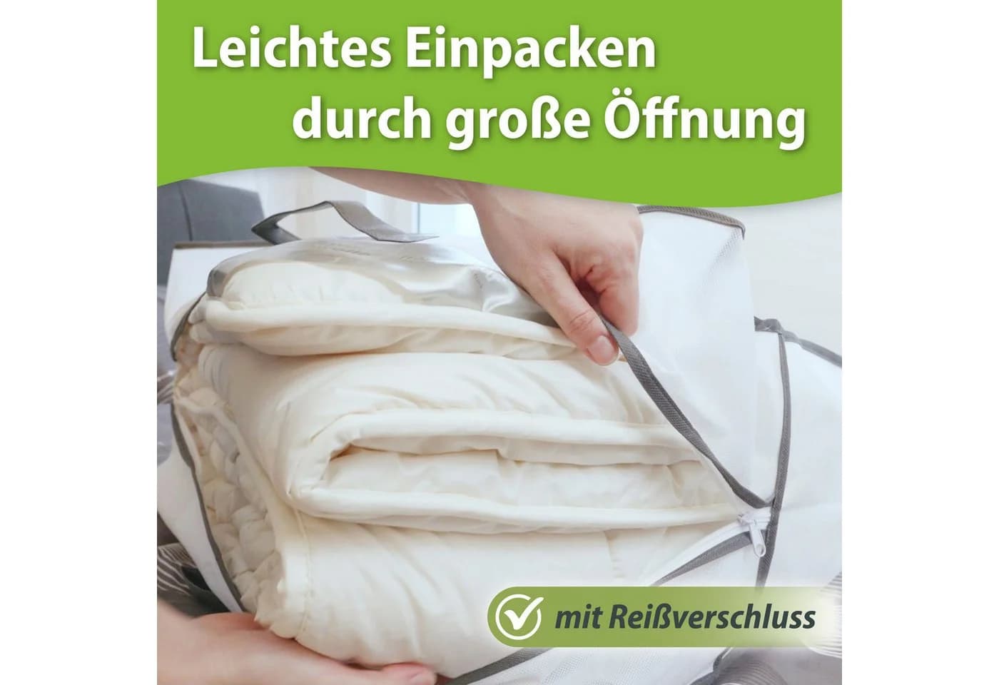 franknatur Aufbewahrungstasche (2-tlg) Vliesmaterial mit Sichtfenster - Bild 3