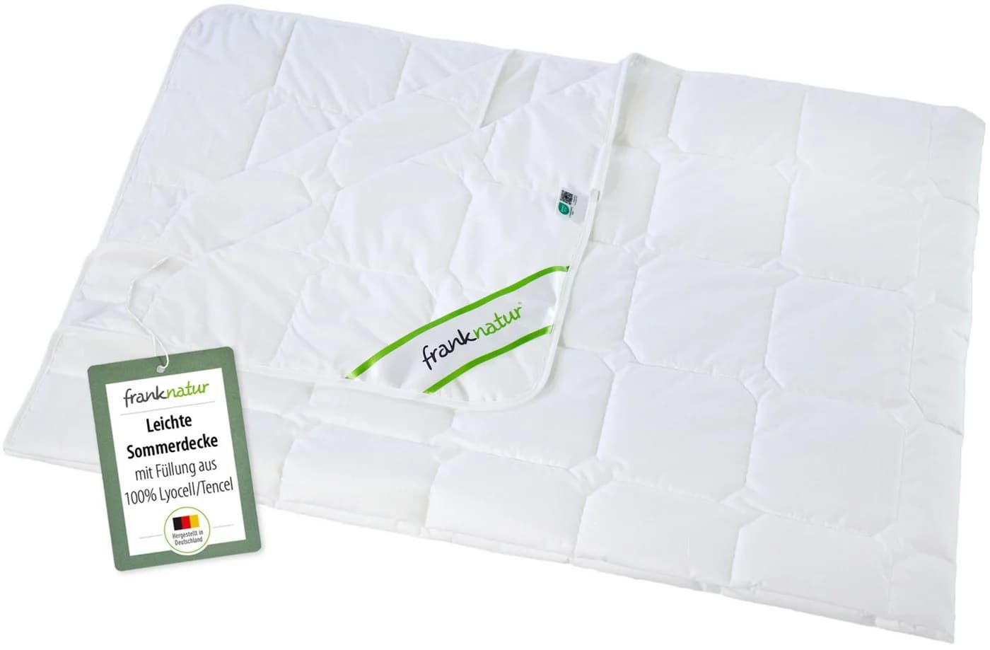 franknatur Sommer-Bettdecke Lyocell 100% Baumwolle Weiß - Bild 2
