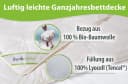 franknatur Naturfaserbettdecke Ganzjahresdecke Lyocell Bio Baumwolle Bild 1