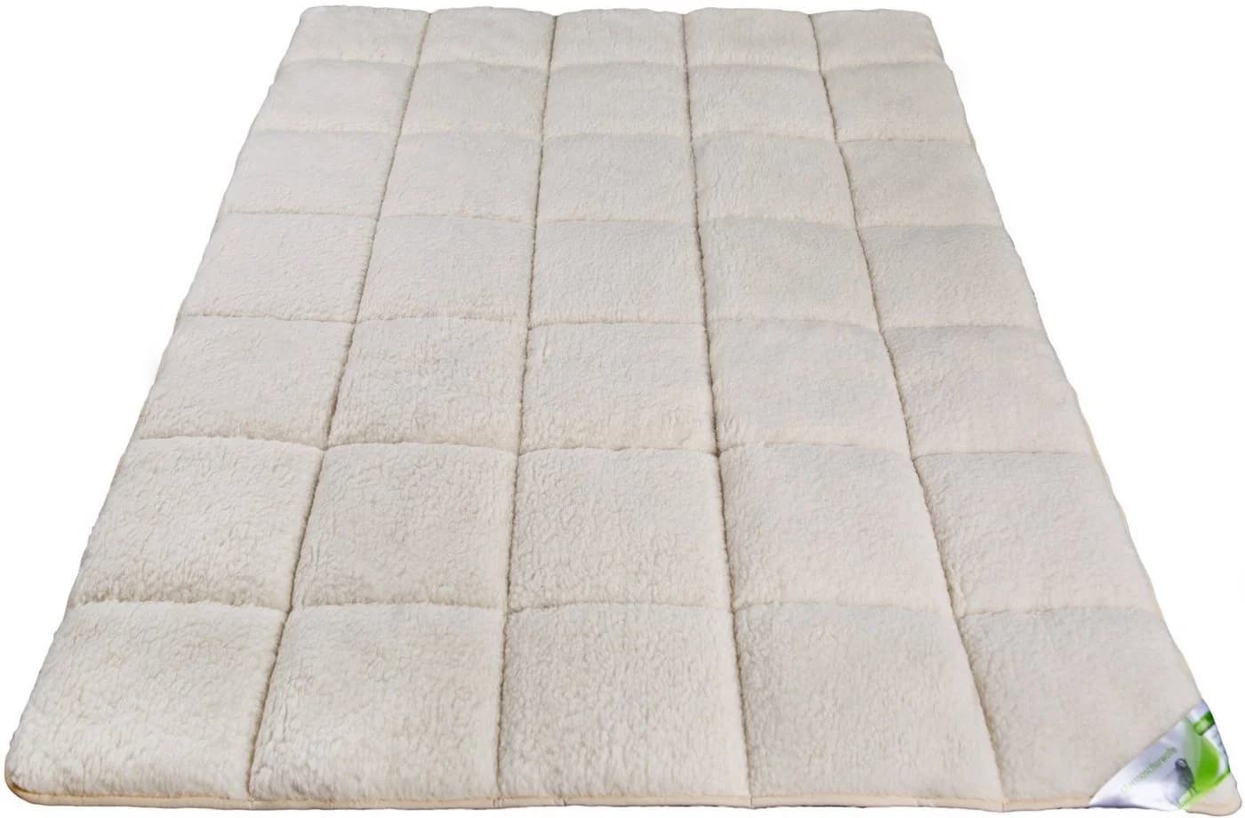 franknatur Topper Auflage Lammflor Schurwolle Ganzjährig Beige - Bild 2