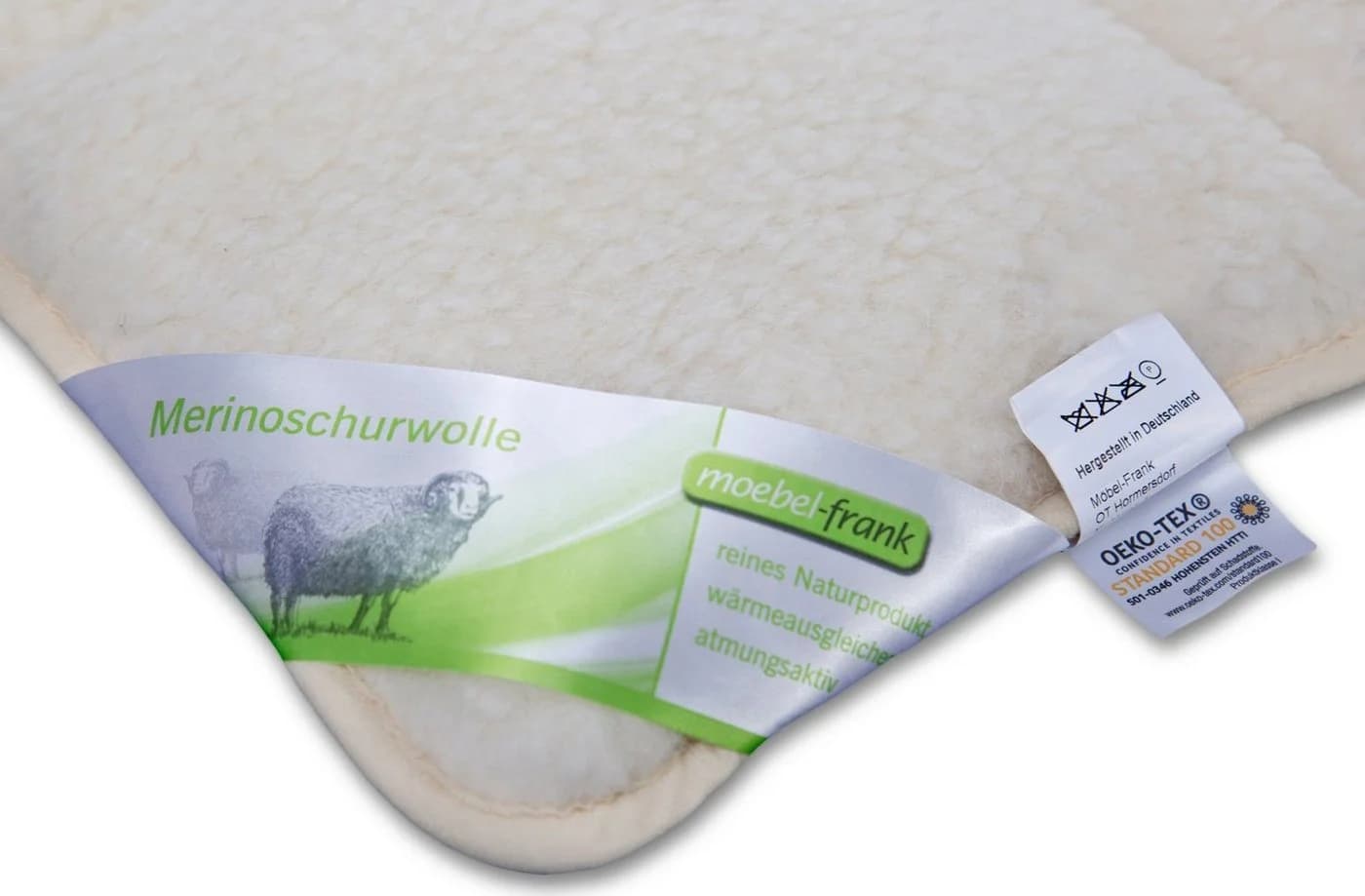 franknatur Topper Auflage Lammflor Schurwolle Ganzjährig Beige - Bild 5