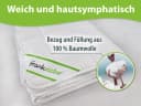franknatur Topper Unterbett Baumwolle 100% Naturmaterial Weiß Bild 1
