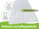 franknatur Topper Unterbett Baumwolle 100% Naturmaterial Weiß Bild 5