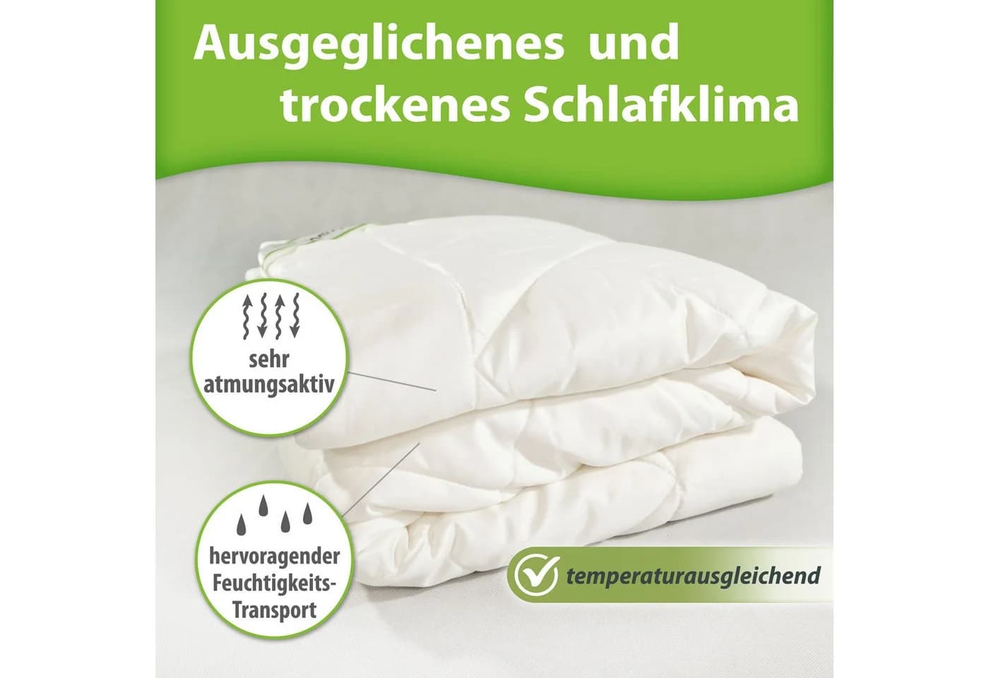 franknatur Sommerdecke Lyocell 100% Weiß - Bild 3