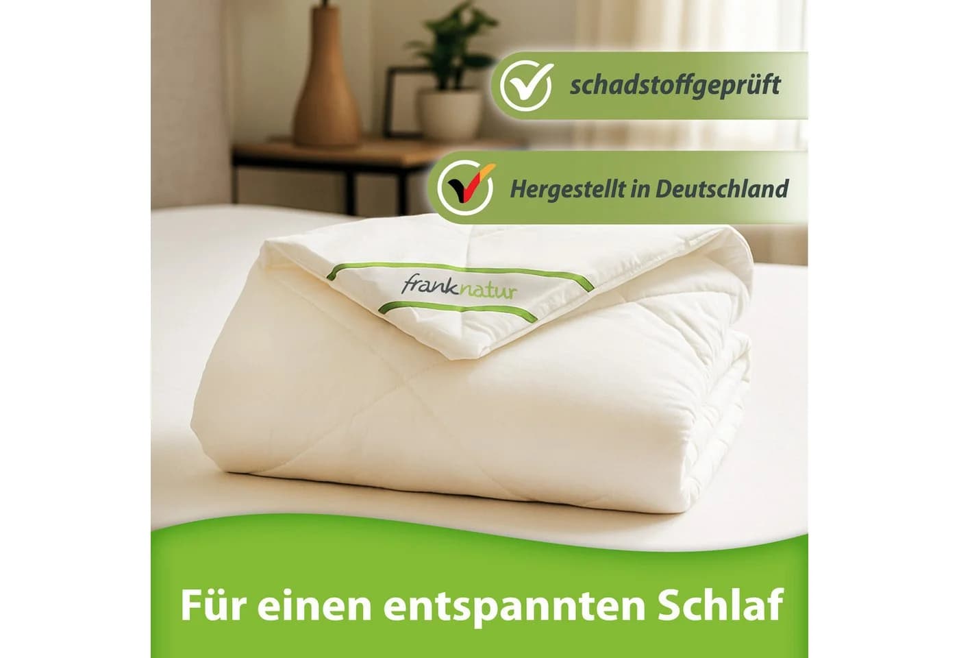 franknatur Sommerdecke Lyocell 100% Weiß - Bild 4