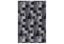 Snapstyle Designteppich Mystic Karo Blau Grau Velour Bild 1