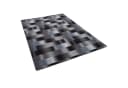 Snapstyle Designteppich Mystic Karo Blau Grau Velour Bild 5