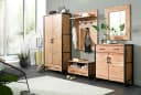 Quadrato Garderobenspiegel EDGE Braun Massivholz Glas Bild 1