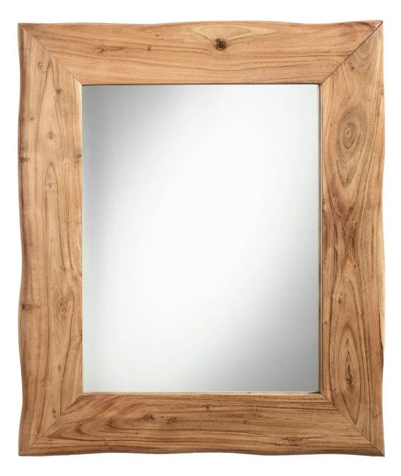 Quadrato Garderobenspiegel EDGE Braun Massivholz Glas - Bild 2