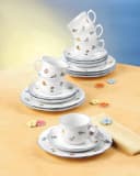 Seltmann Weiden Kaffeeservice 18-tlg. Sonate Porzellan Bunt/Blau Bild 2