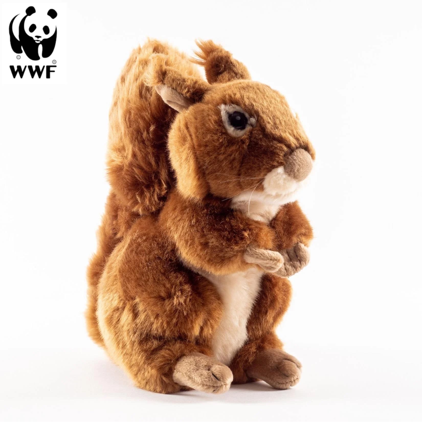 WWF Plüschtier Eichhörnchen 15cm sitzend lebensecht Kuscheltier