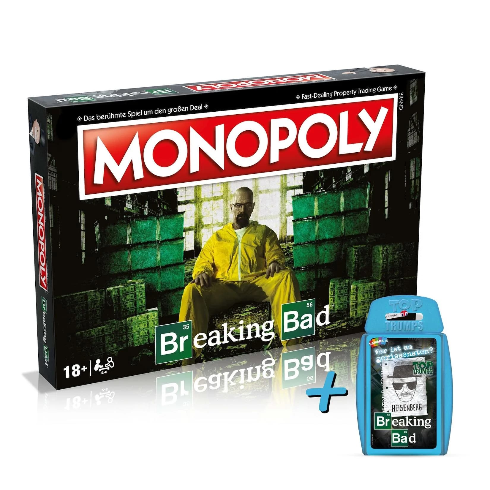 Winning Moves Monopoly - Breaking Bad (deutsch/englisch) + Top Trumps, Brettspiel
