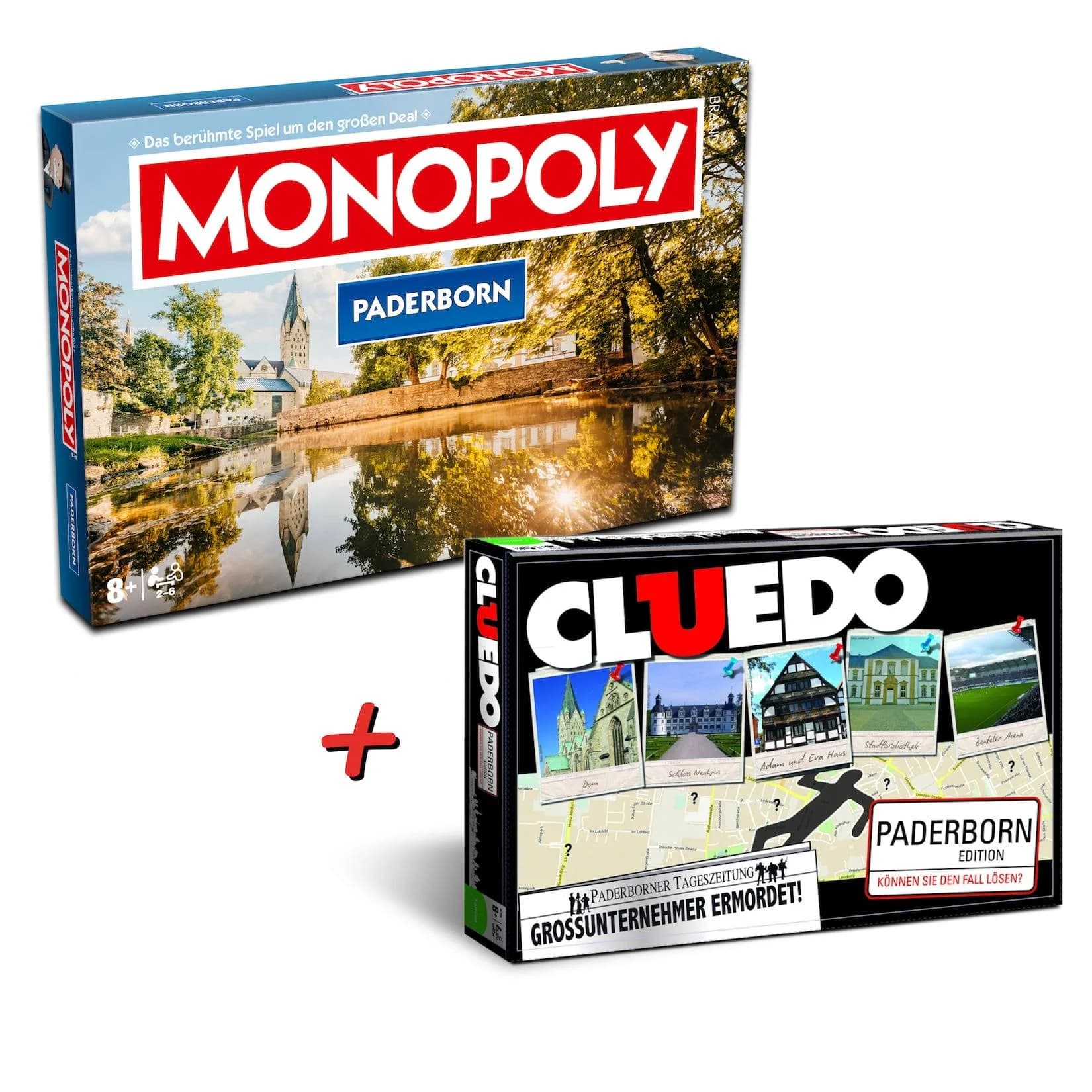 Winning Moves Monopoly + Cluedo Paderborn Bundle Edition ab 8 Jahren