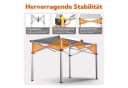 HOMECALL Klapptisch Campingtisch Aluminium Stahl Silber Weiß Bild 5