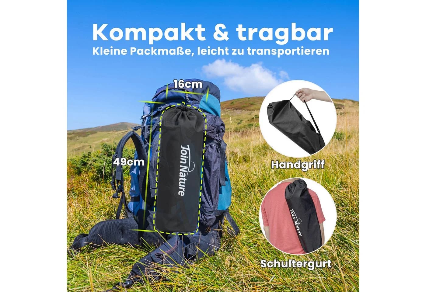 HOMECALL Feldbett Ultraleichtes Campingbett lappbar - Bild 4