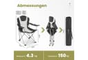 HOMECALL Campingstuhl Klappbar Schwarz 150kg Belastbar Bild 4
