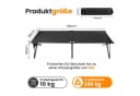 HOMECALL Klappbett Camping 210x80 cm Schwarz 600D Oxford-Gewebe Bild 1