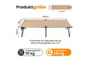 HOMECALL Klappbett Camping Feldbett 210x80 cm 240 kg Oxford-Gewebe Bild 1