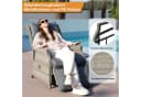 HOMECALL Rattansessel Gartensessel Verstellbar Liegestuhl Balkonliege Bild 1