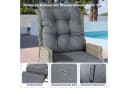 HOMECALL Rattansessel Gartensessel Verstellbar Liegestuhl Balkonliege Bild 5