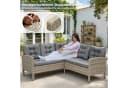 HOMECALL Gartenlounge-Set 5-6 Personen L-förmig mit Tisch Bild 4