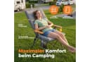HOMECALL Campingstuhl Faltbar Hochlehner Grau 150kg Belastbar Bild 3