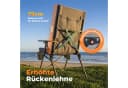 HOMECALL Campingstuhl Faltbar Hochlehner Grau 150kg Belastbar Bild 5