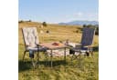 HOMECALL Campingstuhl Klapptisch-Set mit 2 Stühlen Grau Bild 2