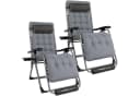 HOMECALL Gartenliege Klappbar Grau Zero Gravity Bild 2