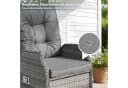HOMECALL Esszimmerstuhl Rattan Gartensessel mit verstellbarer Rückenlehne Bild 3