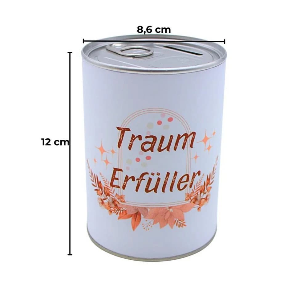 Dekohelden24 Metall-Spardose Konservendose-Design Ocker - Bild 5