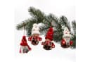 Dekohelden24 Christbaumschmuck 4er Set Strick-/ Holz Püppchen Bild 1