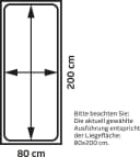 Polsterliege MAINTAL Grau 5-Zonen-Komfortpolsterung Bild 1