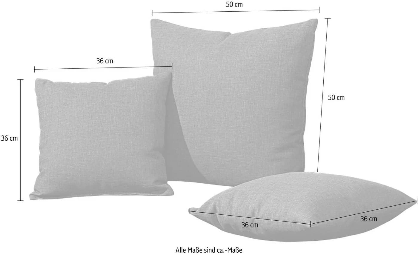 MAINTAL Sofakissen Set Grau 3-teilig Polyester - Bild 4