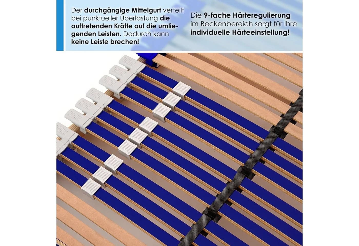 Schlummerparadies Lattenrost Comfort 44® Fix Buche 7-Zonen - Bild 5