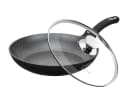 Cheffinger Bratpfanne mit Glasdeckel Schwarz Aluminium Bild 2