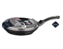 Cheffinger Bratpfanne mit Glasdeckel Schwarz Aluminium Bild 4