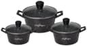 Cheffinger Topf-Set 6-tlg. Schwarz mit Marmorbeschichtung Bild 2