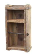 Chic Antique Toilettenpapierhalter Ziegelform Holz Bild 2